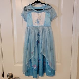 Disney Princess Frozen Elsa Nightgown or Play Dress Girl's XS